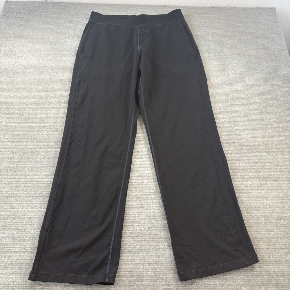 Lululemon Kung Fu Pant Lounge Sweatpants Mens L Black Travel Wide Leg Stretch